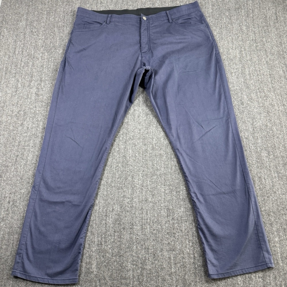 Nike Dri-FIT Golf Pants Mens 38x30 Blue Slim Fit Stretch Casual Trousers
